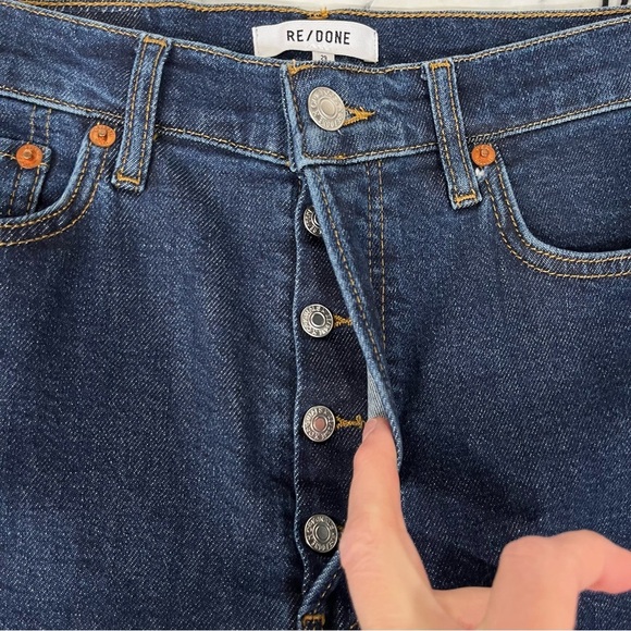 Redone 70s Stove Pipe Jeans in Dark Rinse Size 29 - Picture 10 of 16